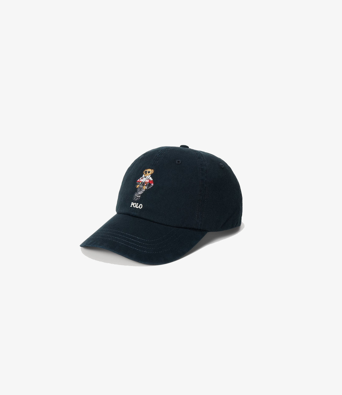 Woven cap polo - Black twill