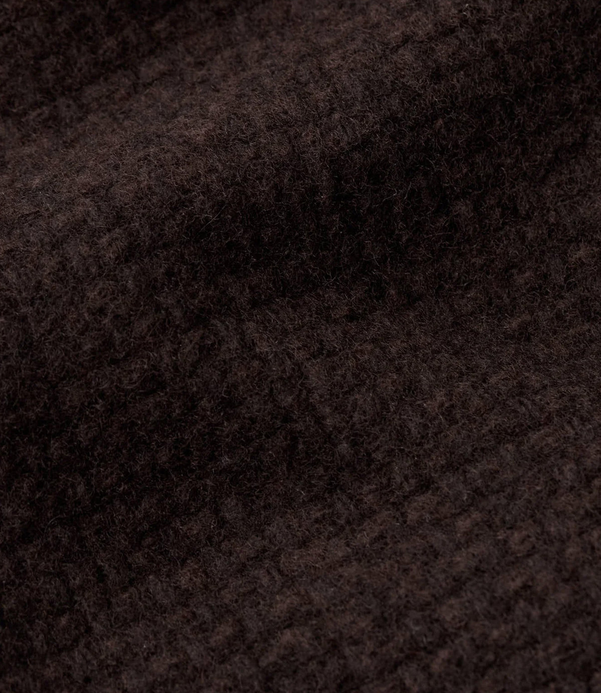 Close-up of the mahogany Panama weave lambswool