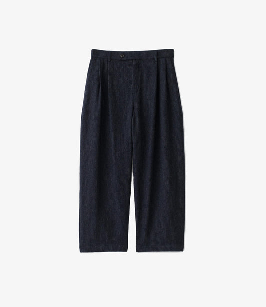 Yesa Trousers - navy pinstripe
