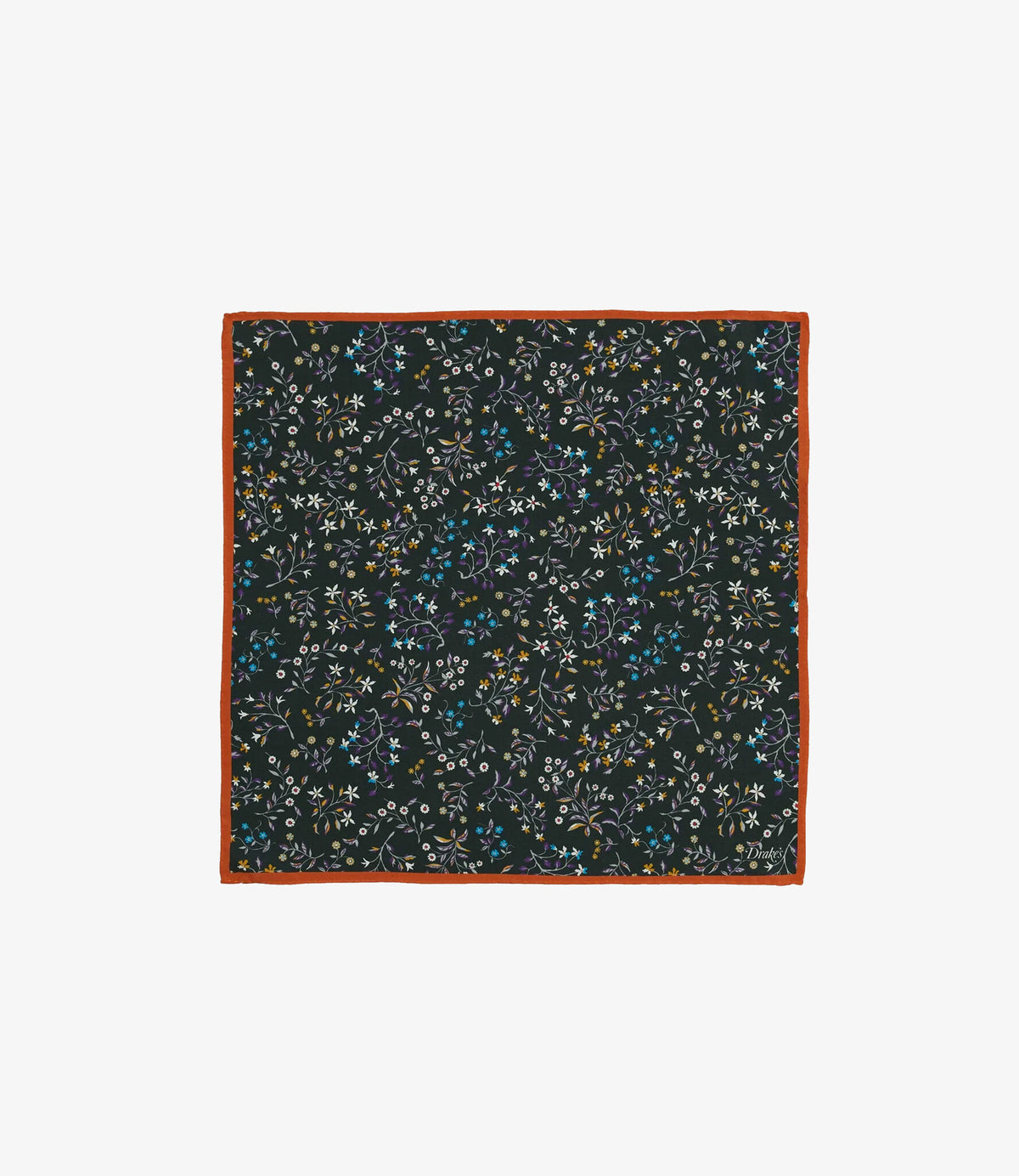 All Over Floral Pocket Square - Green