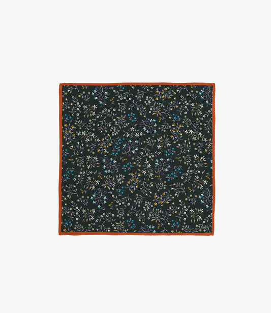 All Over Floral Pocket Square - Green