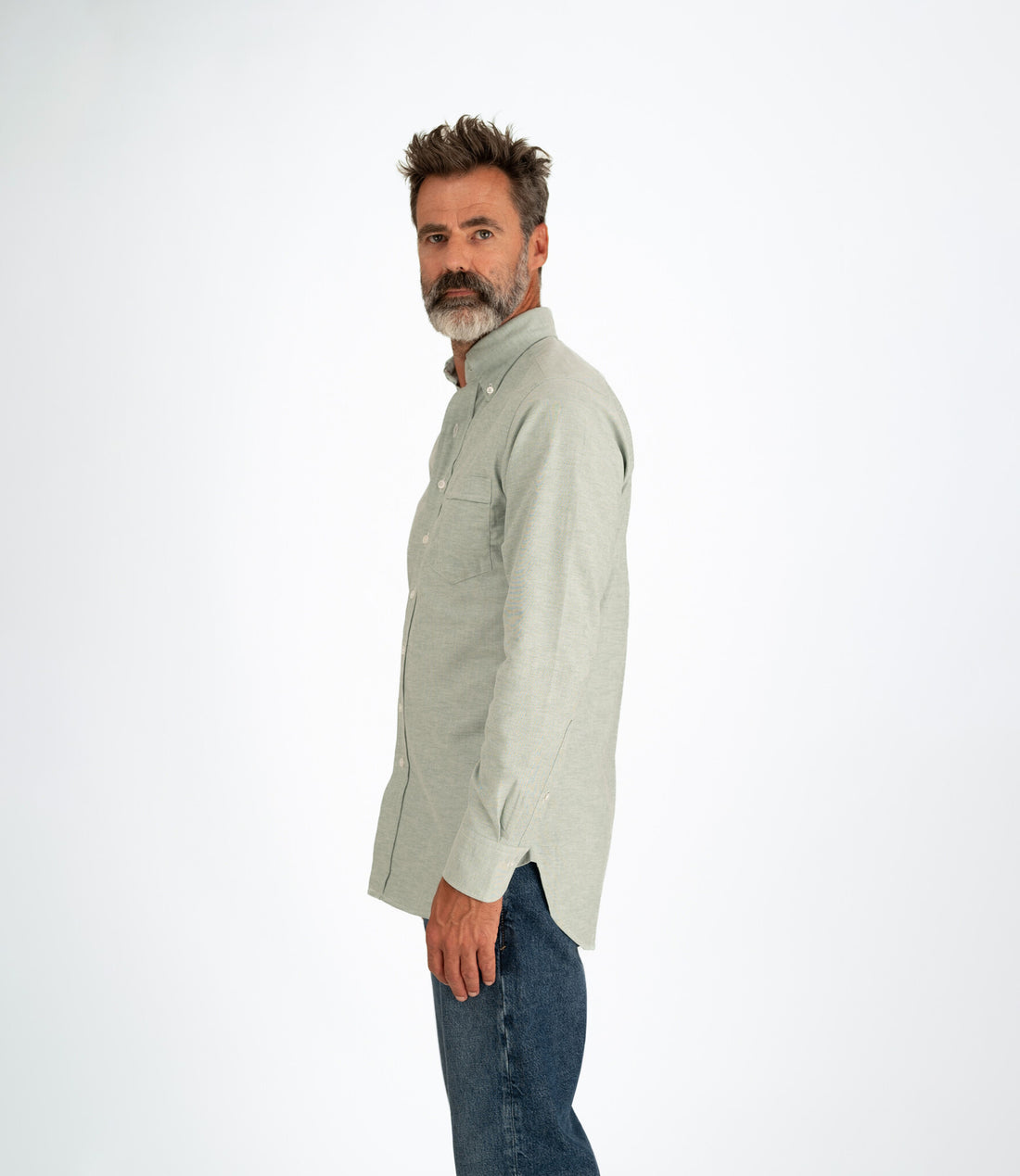Button down oxford shirt - Green
