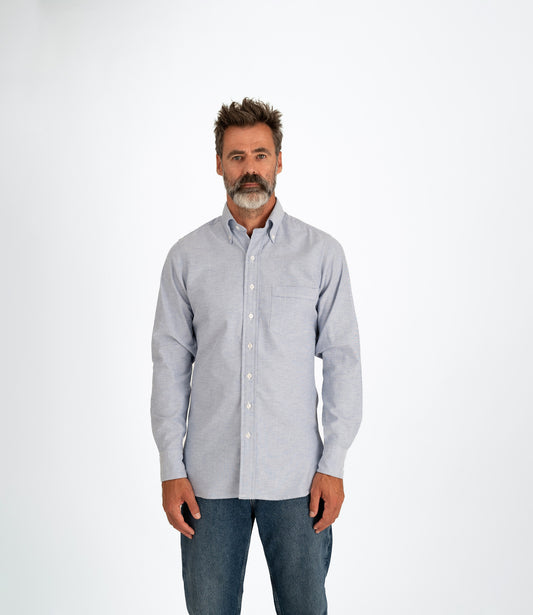 Button down oxford shirt - Mid Blue