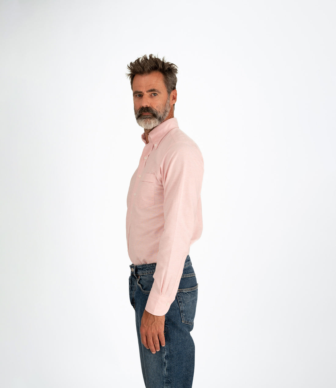Button down oxford shirt - Pink