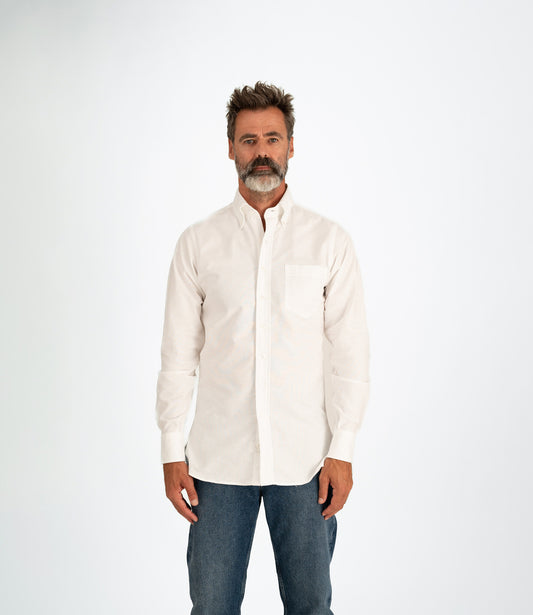 Button down oxford shirt - White