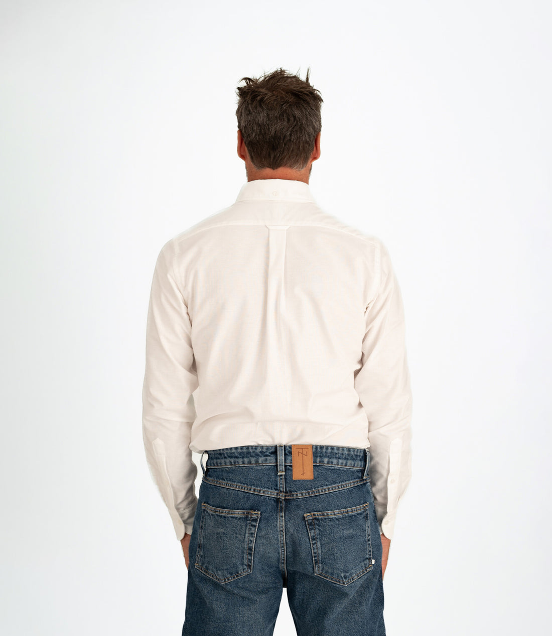 Button down oxford shirt - White