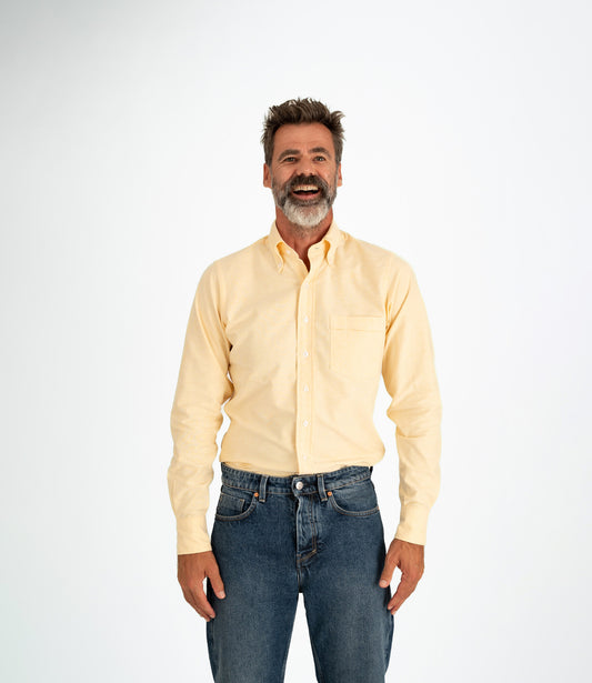 Button down oxford shirt - Yellow