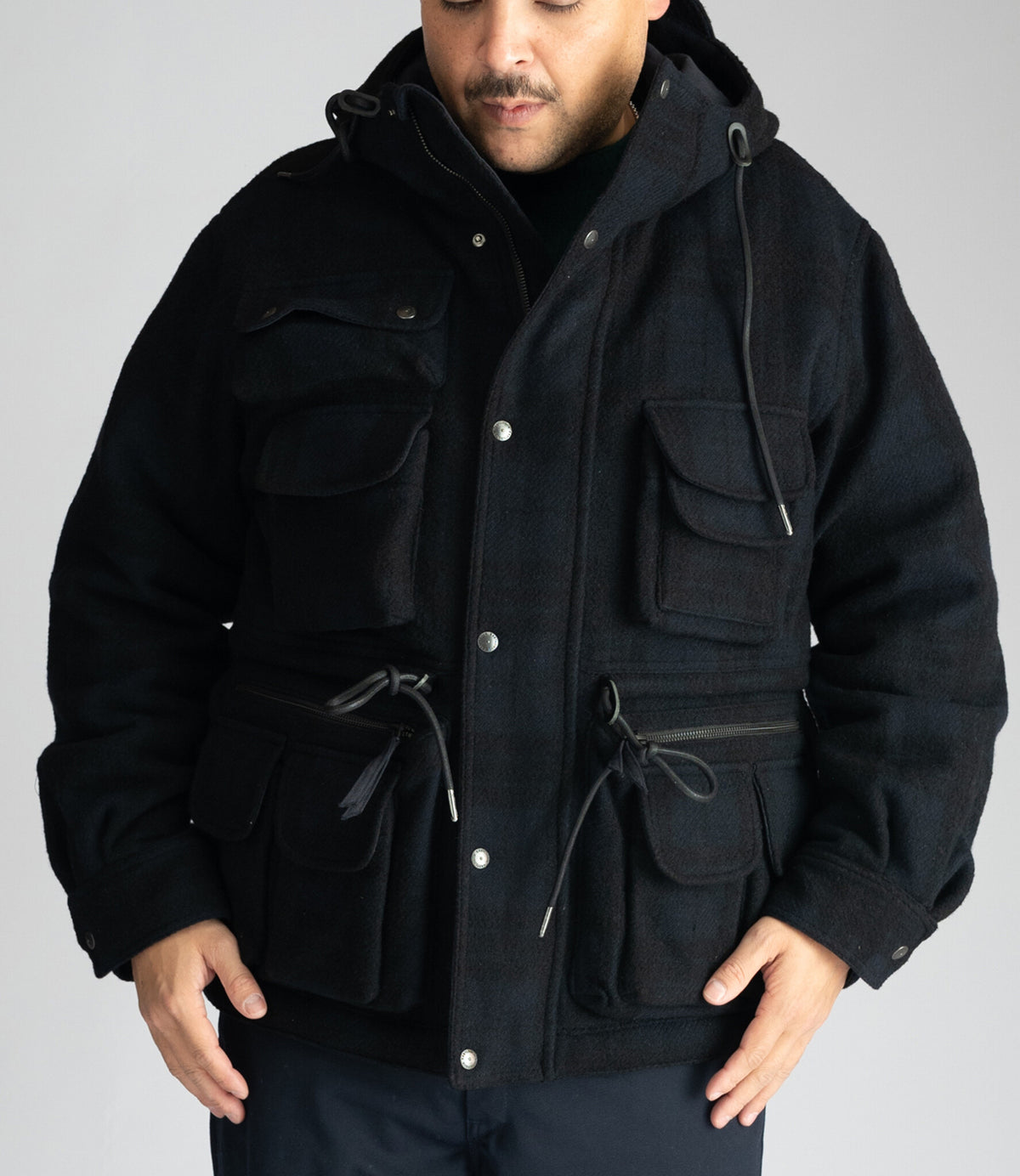 Cameraman jumper - Navy check