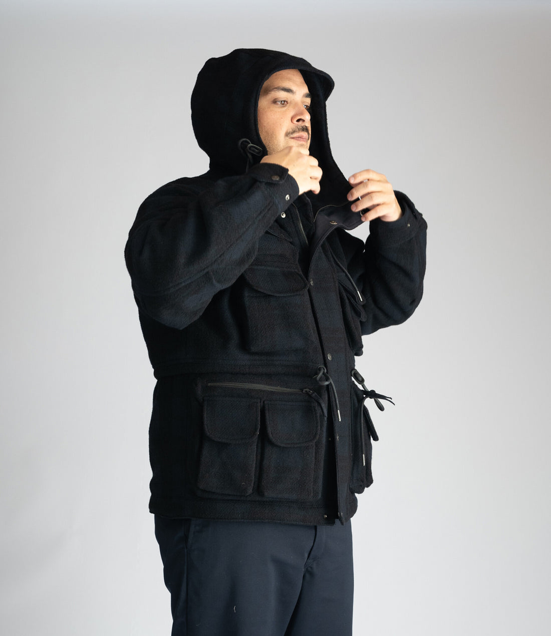 Cameraman jumper - Navy check