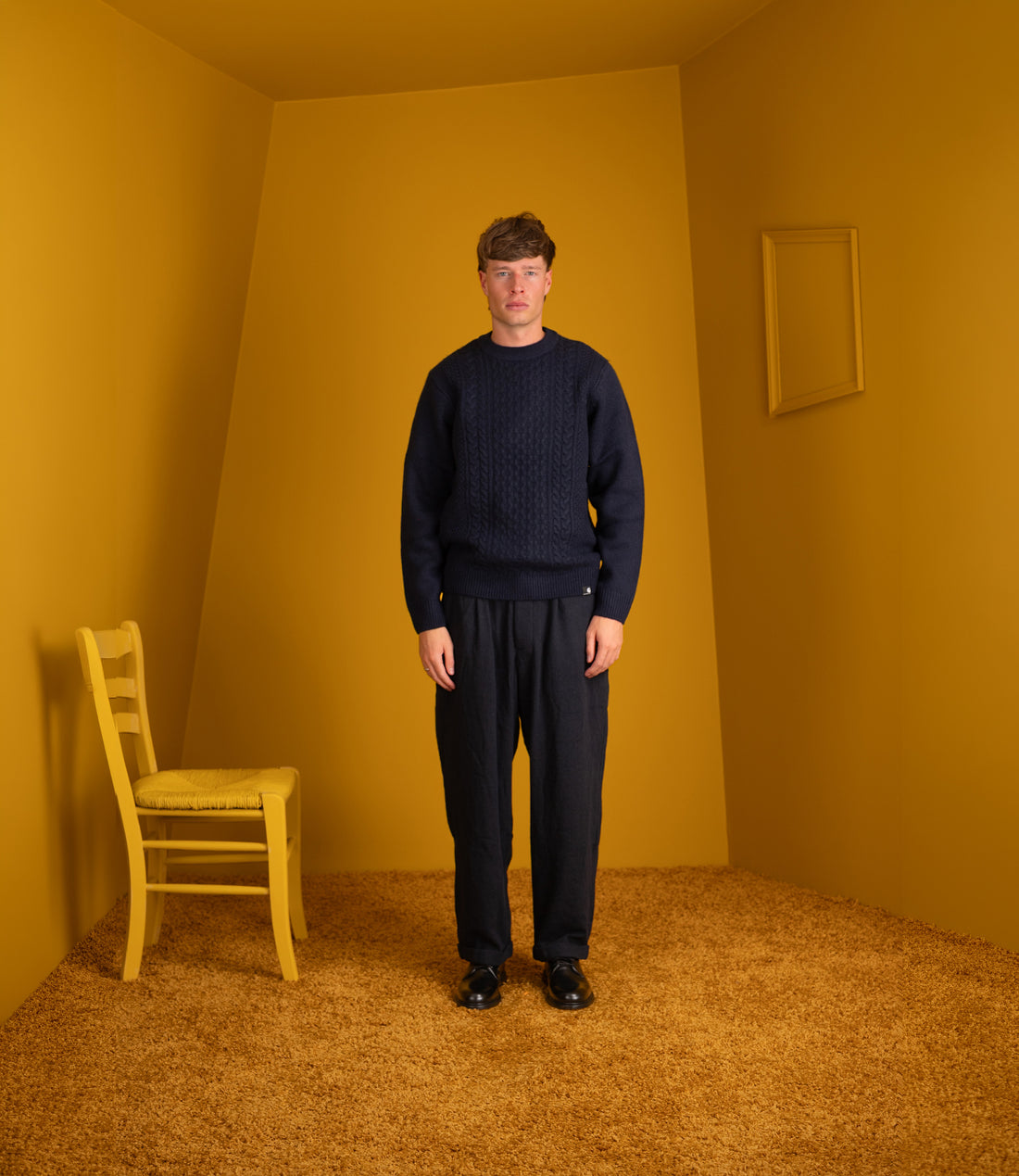 Caster Knit Sweater - Dark navy