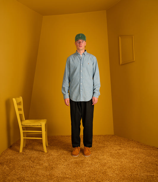 Long sleeve-sport shirt - Chambray