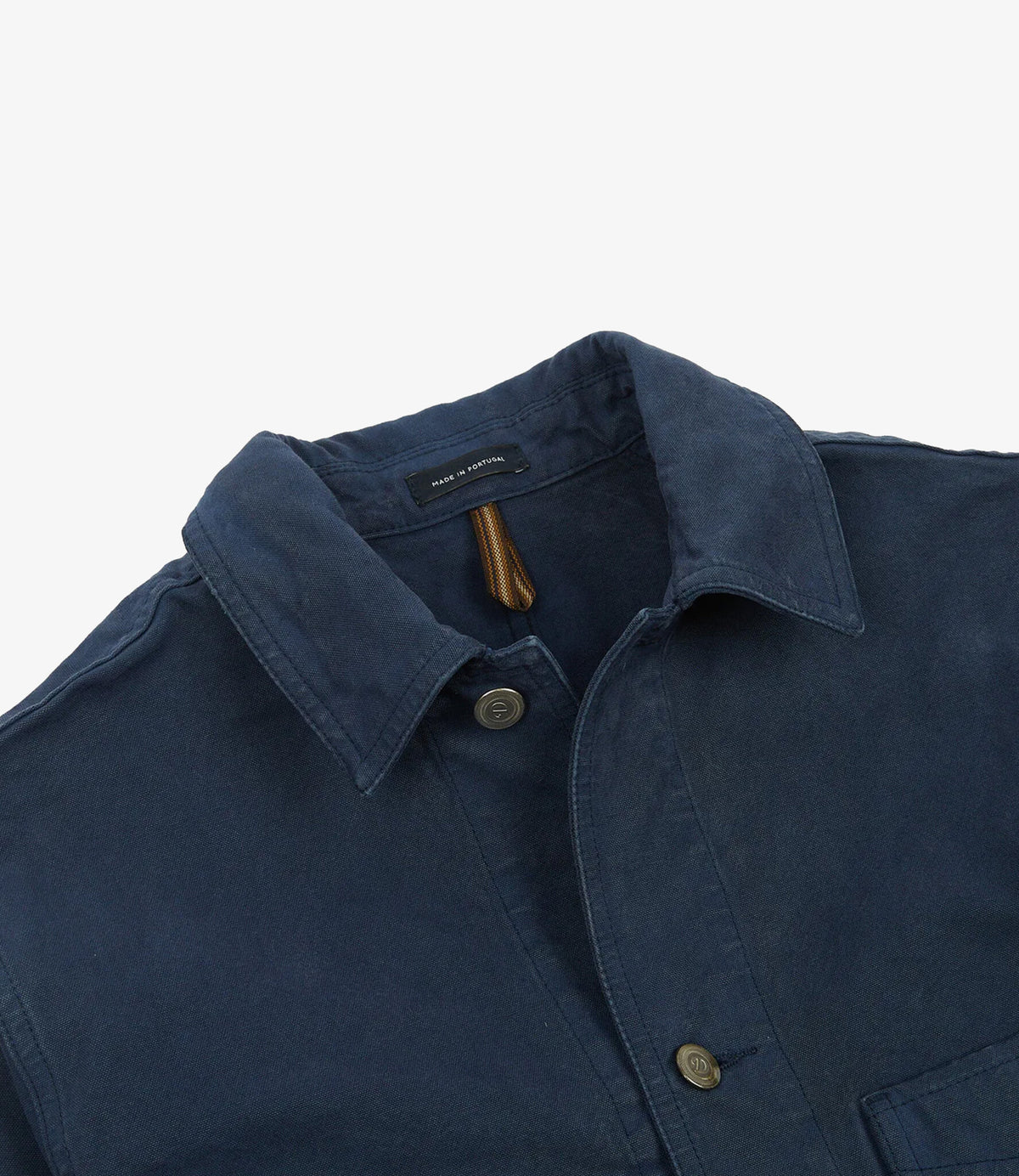 Cotton Duck Canvas Five-Pocket Chore Jacket - Navy