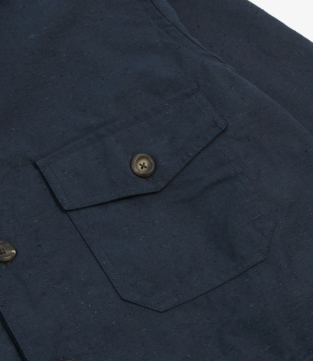 Cotton overshirt - jacket - Navy