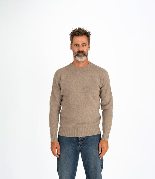 Crewneck wool cashmere - Grey mele