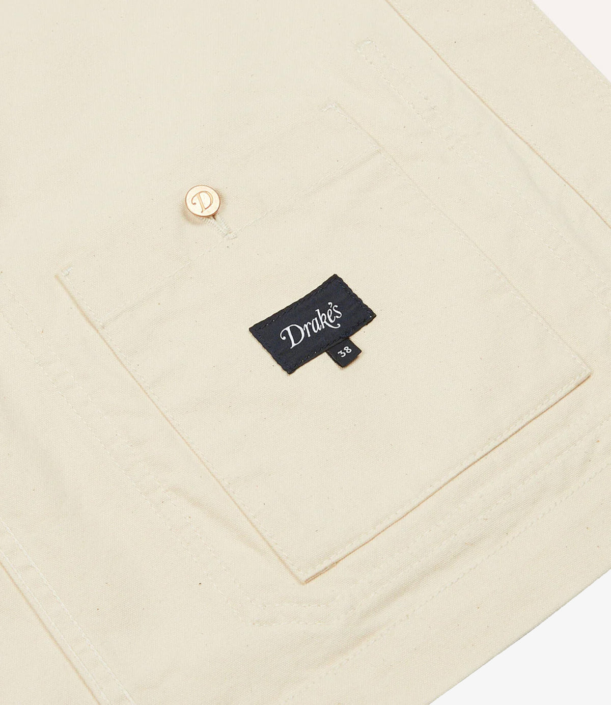 Duck cotton canvas chore - Natural