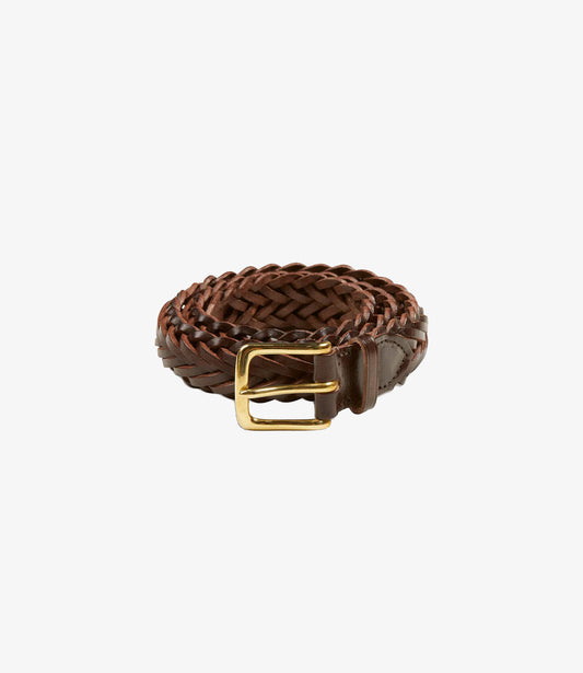 Hand Plaited Belt - Brown
