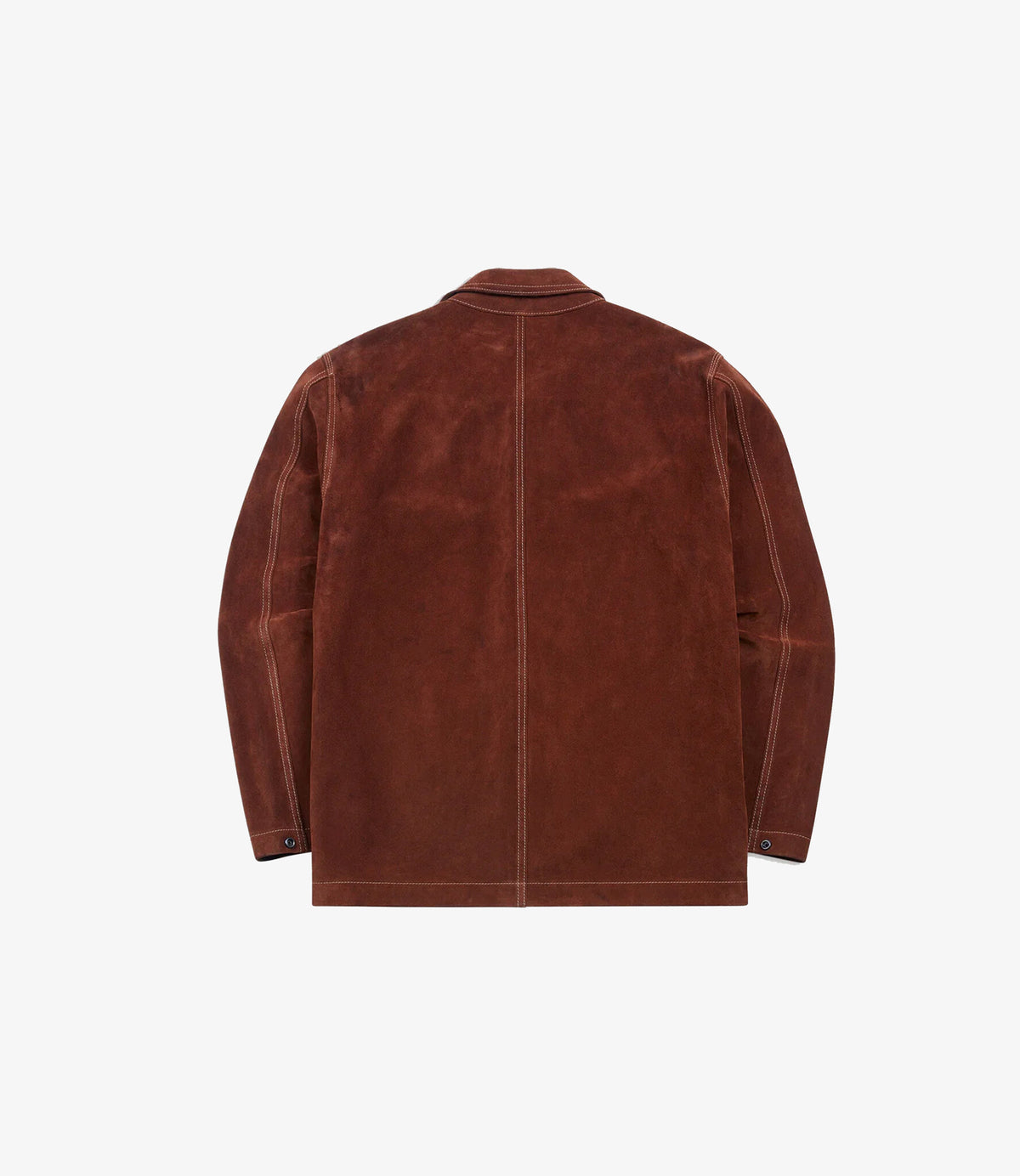 Heavyweight Suede Five-Pocket Chore Jacket - Rust