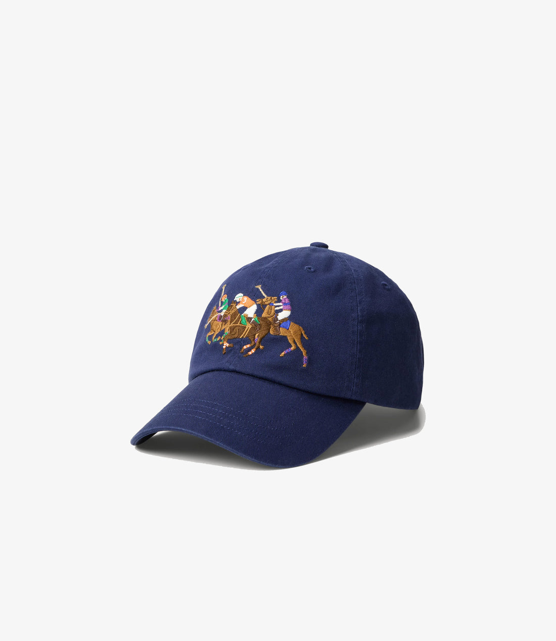 Woven cap polo horses - Navy