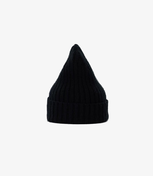 Le Bonnet Le Grand chunky ribbed beanie in onyx black