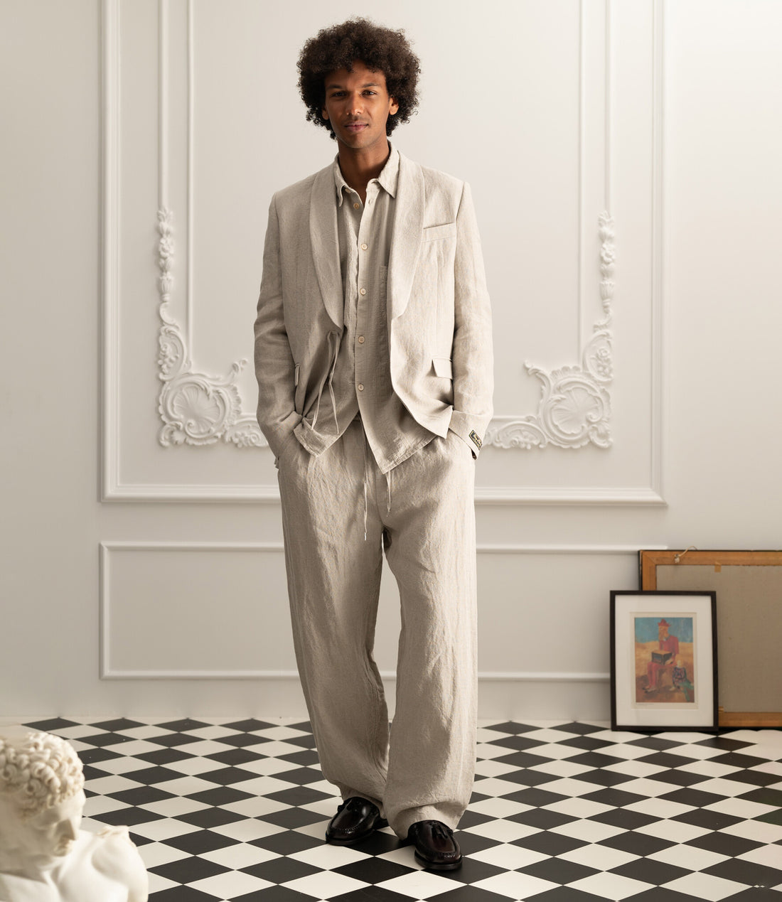 Shinji Blazer - beach linen