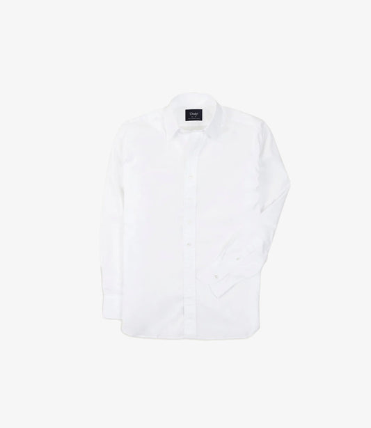 Long point Poplin Shirt - White