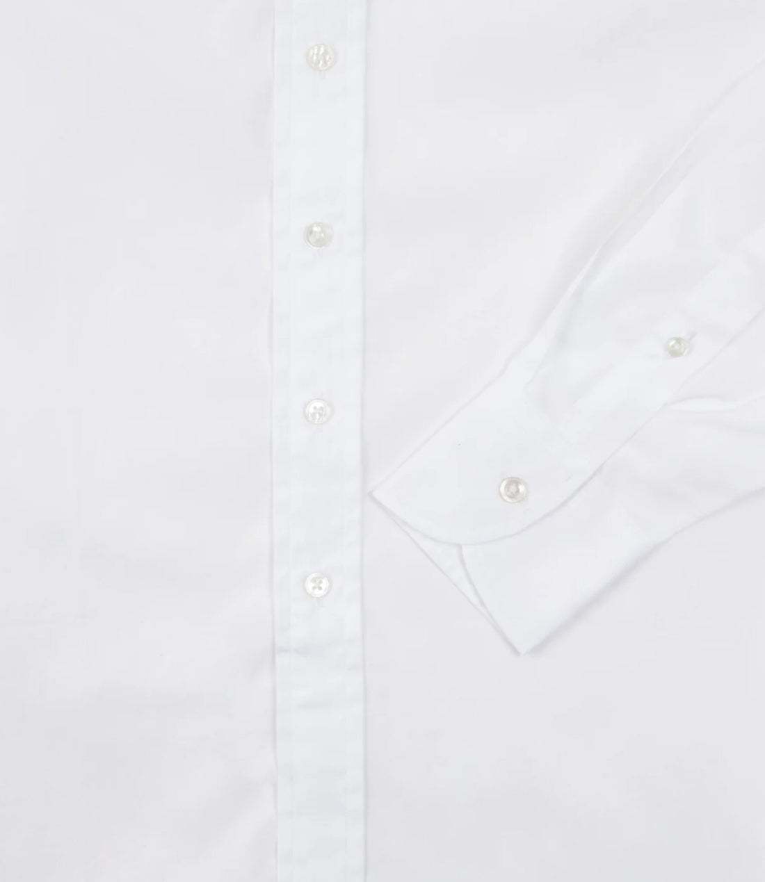 Long point Poplin Shirt - White