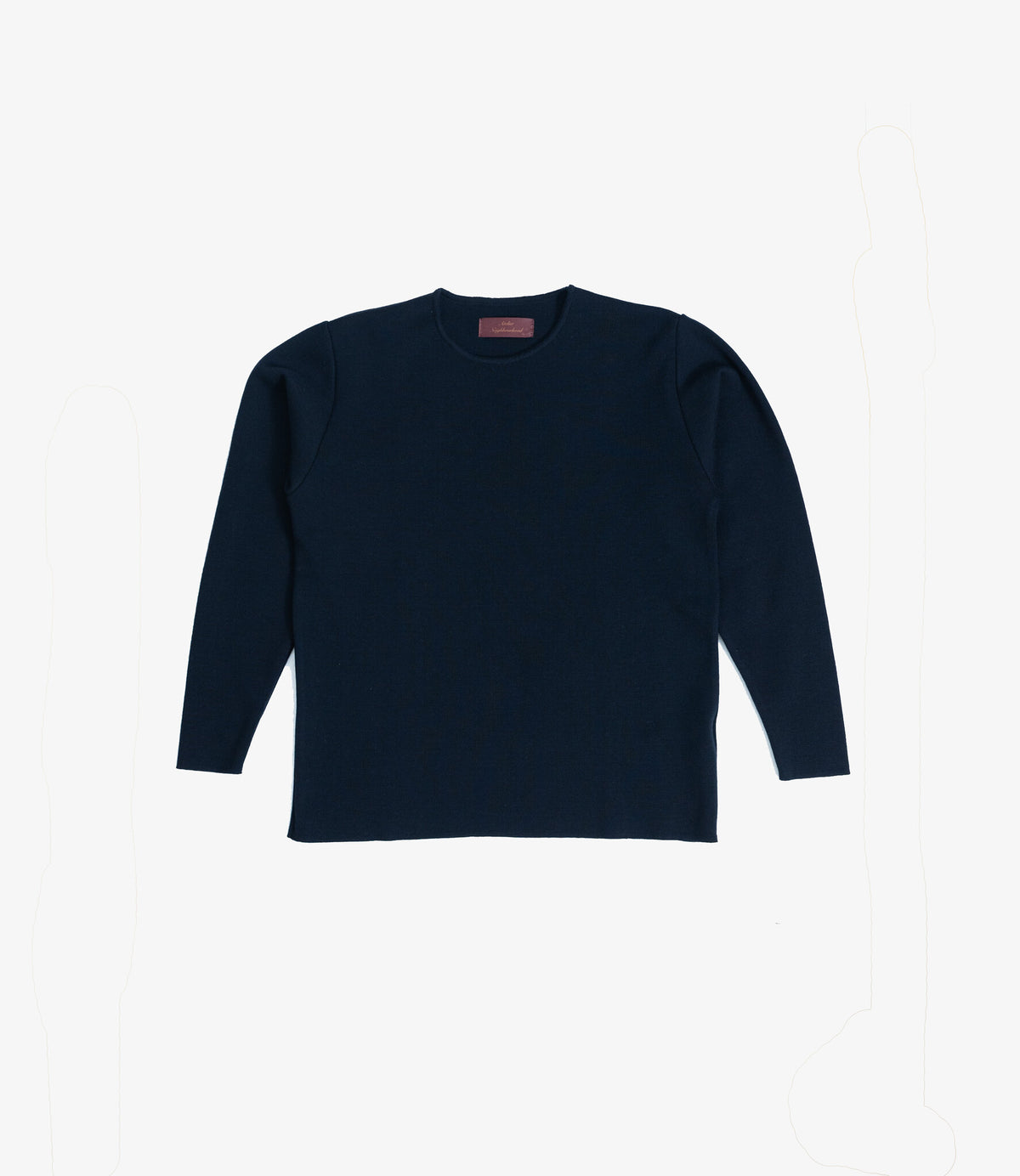 Longsleeve 100% merino milano rip - Deep Navy