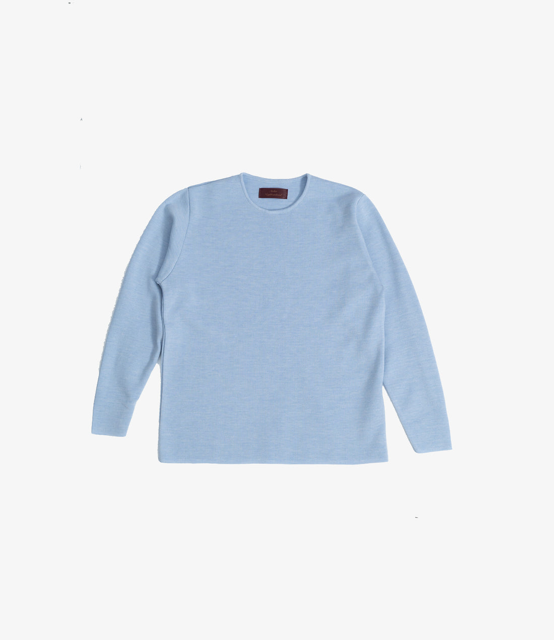 Longsleeve 100% merino milano rip - Ultra light blue