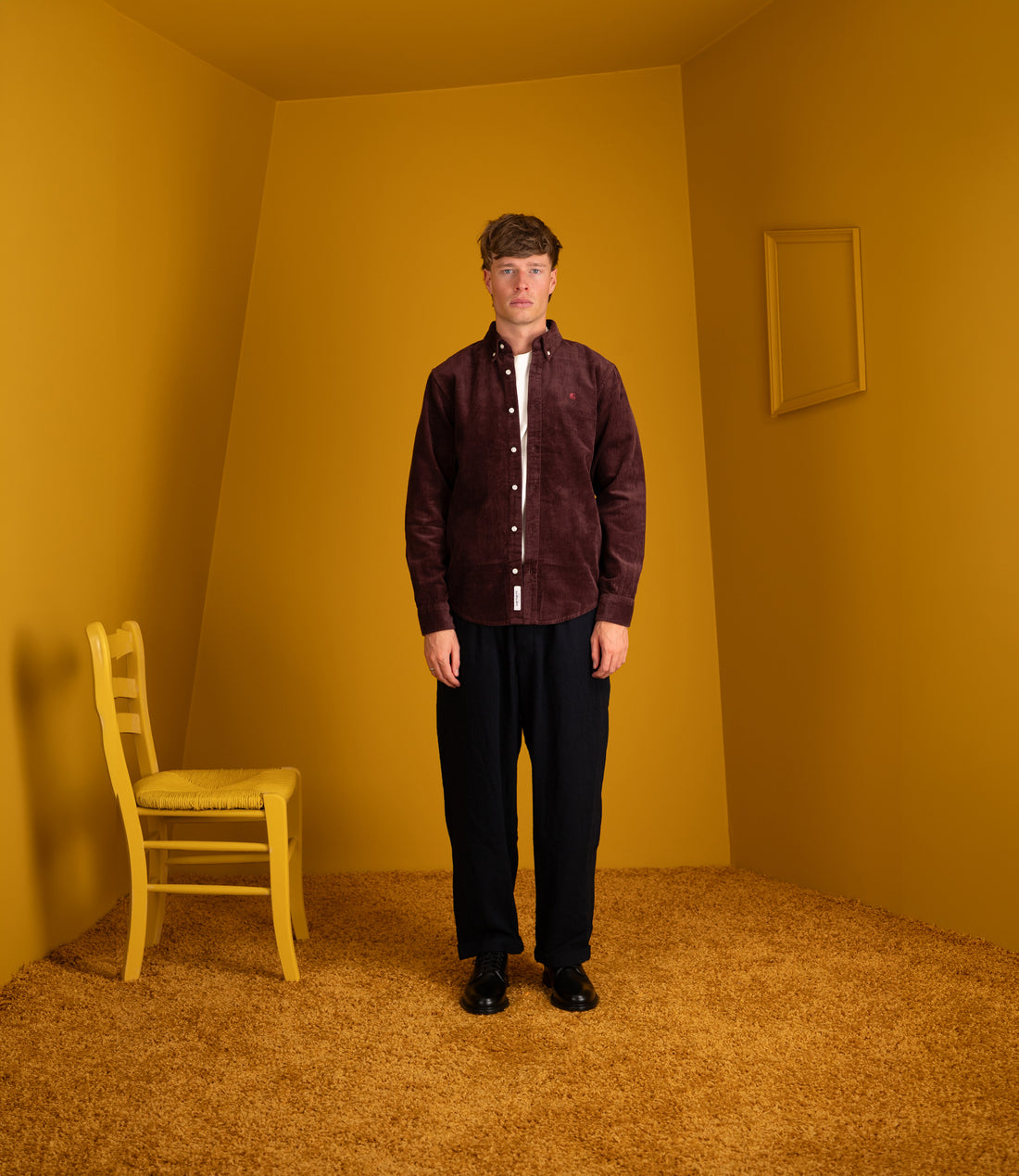 L/S Madison Cord Shirt - Amarone
