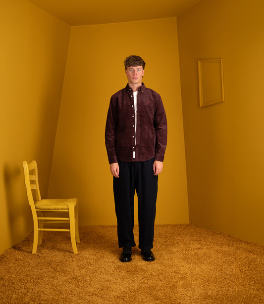 L/S Madison Cord Shirt - Amarone