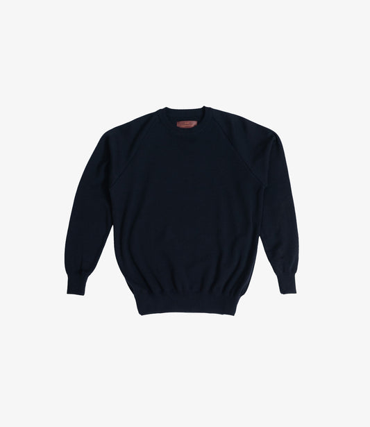 Merino knitted crewneck - Deep Navy