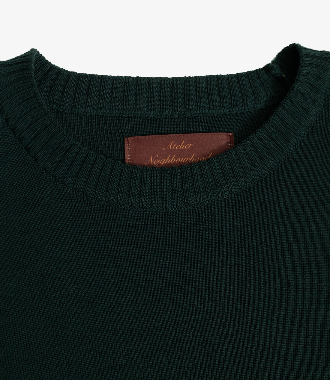 Merino knitted crewneck - Petrol