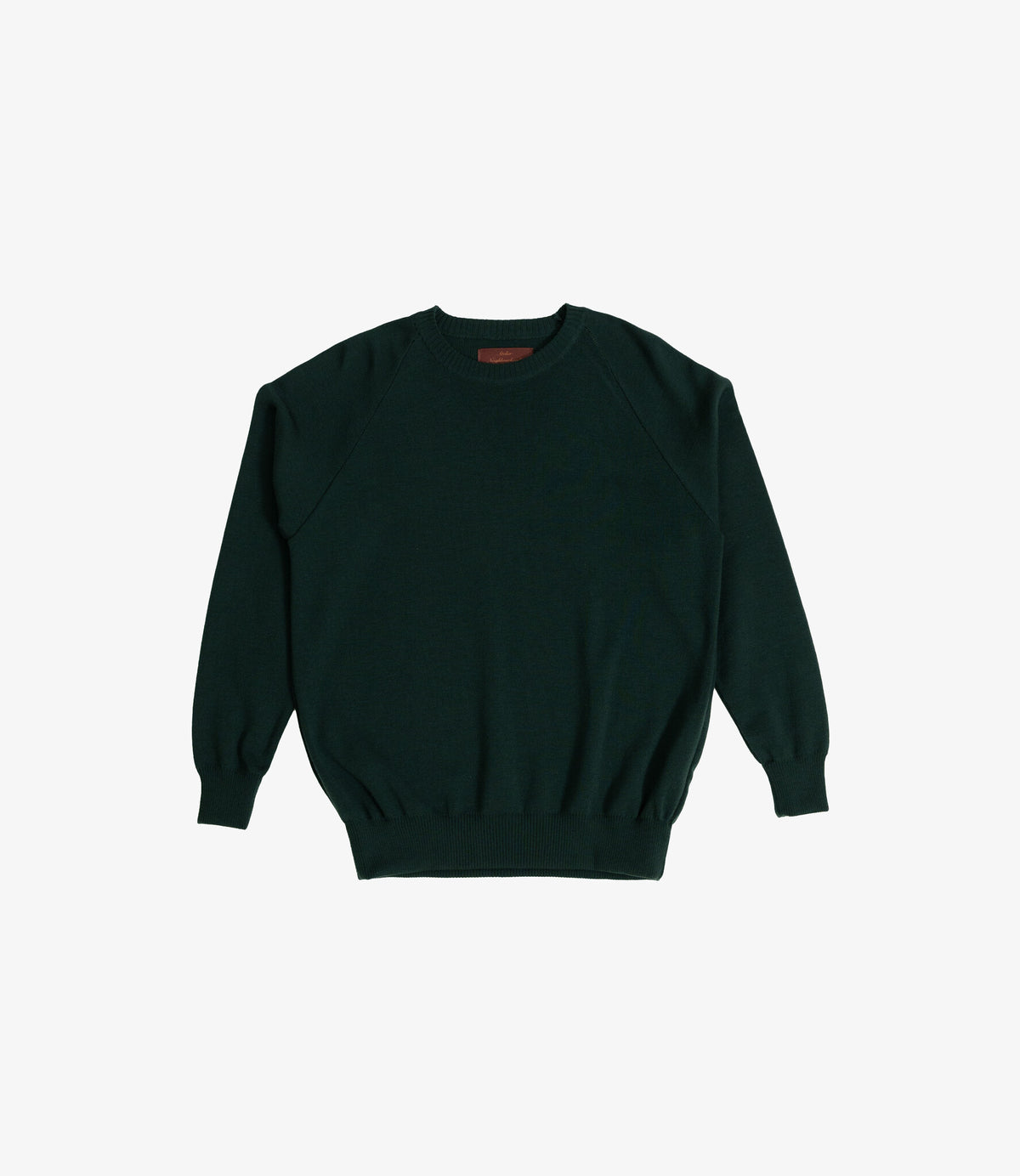 Merino knitted crewneck - Petrol