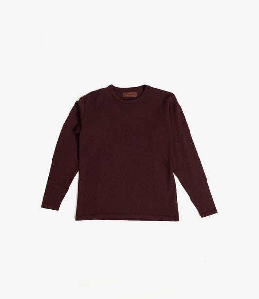 Merino wool longsleeve - Bordeaux