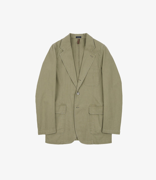 MKI Herringbone Games Blazer - Olive