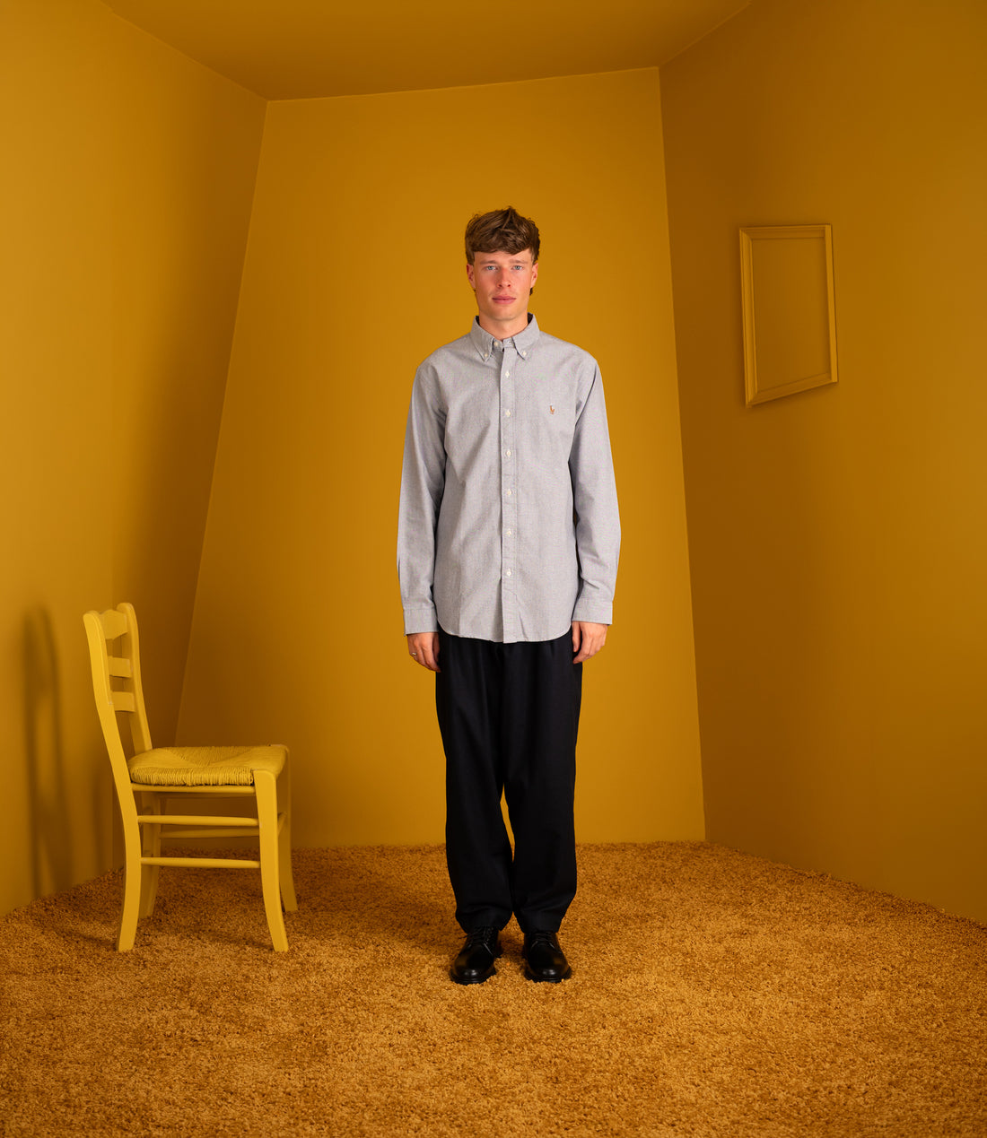 Classic oxford shirt custom fit - Navy