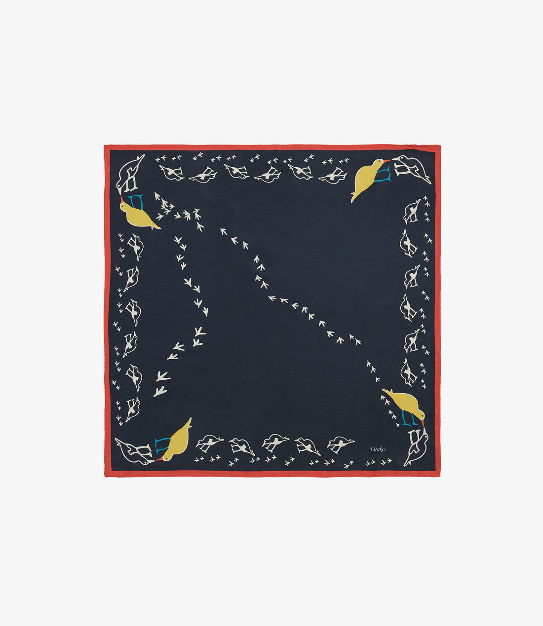Oyster Catcher Print Bandana - Navy