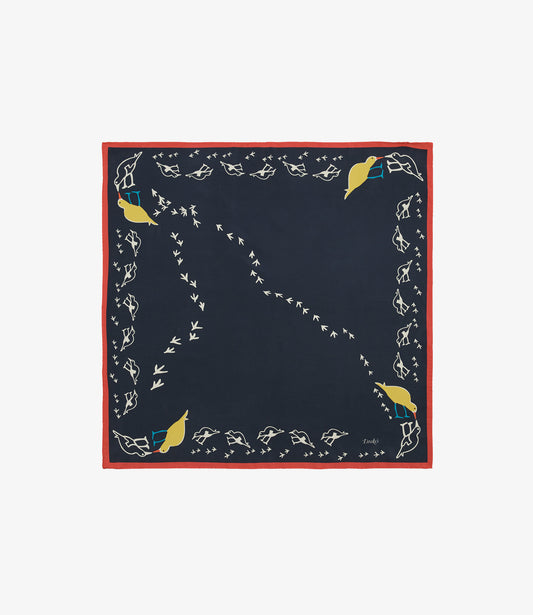 Oyster Catcher Print Bandana - Navy