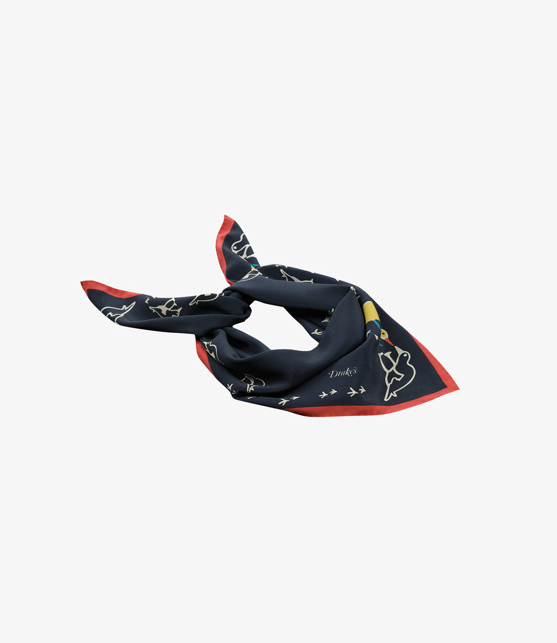 Oyster Catcher Print Bandana - Navy