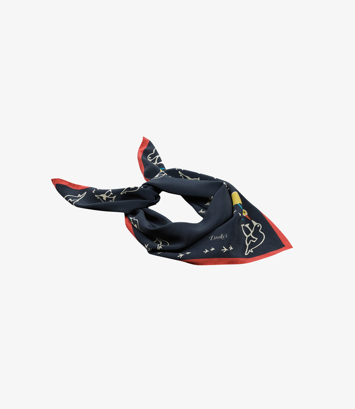 Oyster Catcher Print Bandana - Navy