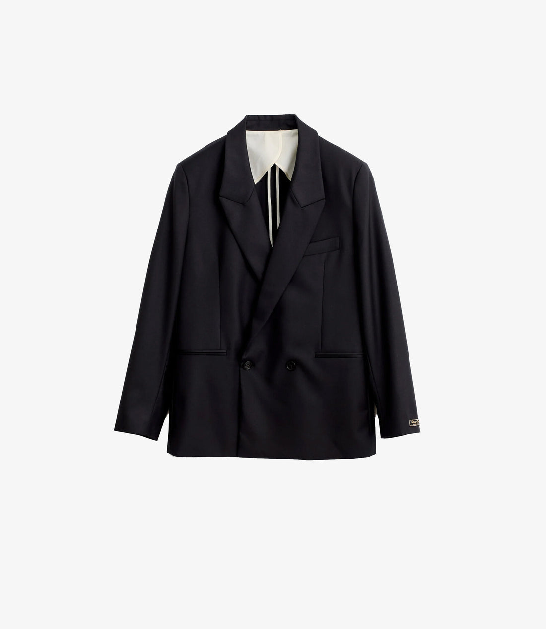 Relaxed double buttoned blazer - Wolfgrey