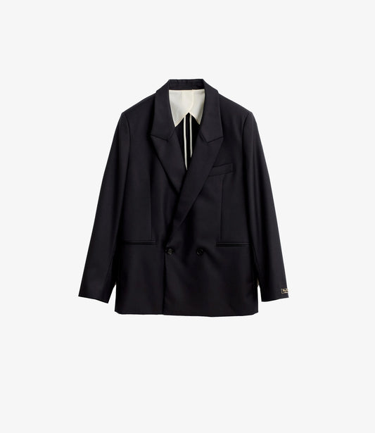 Relaxed double buttoned blazer - Wolfgrey