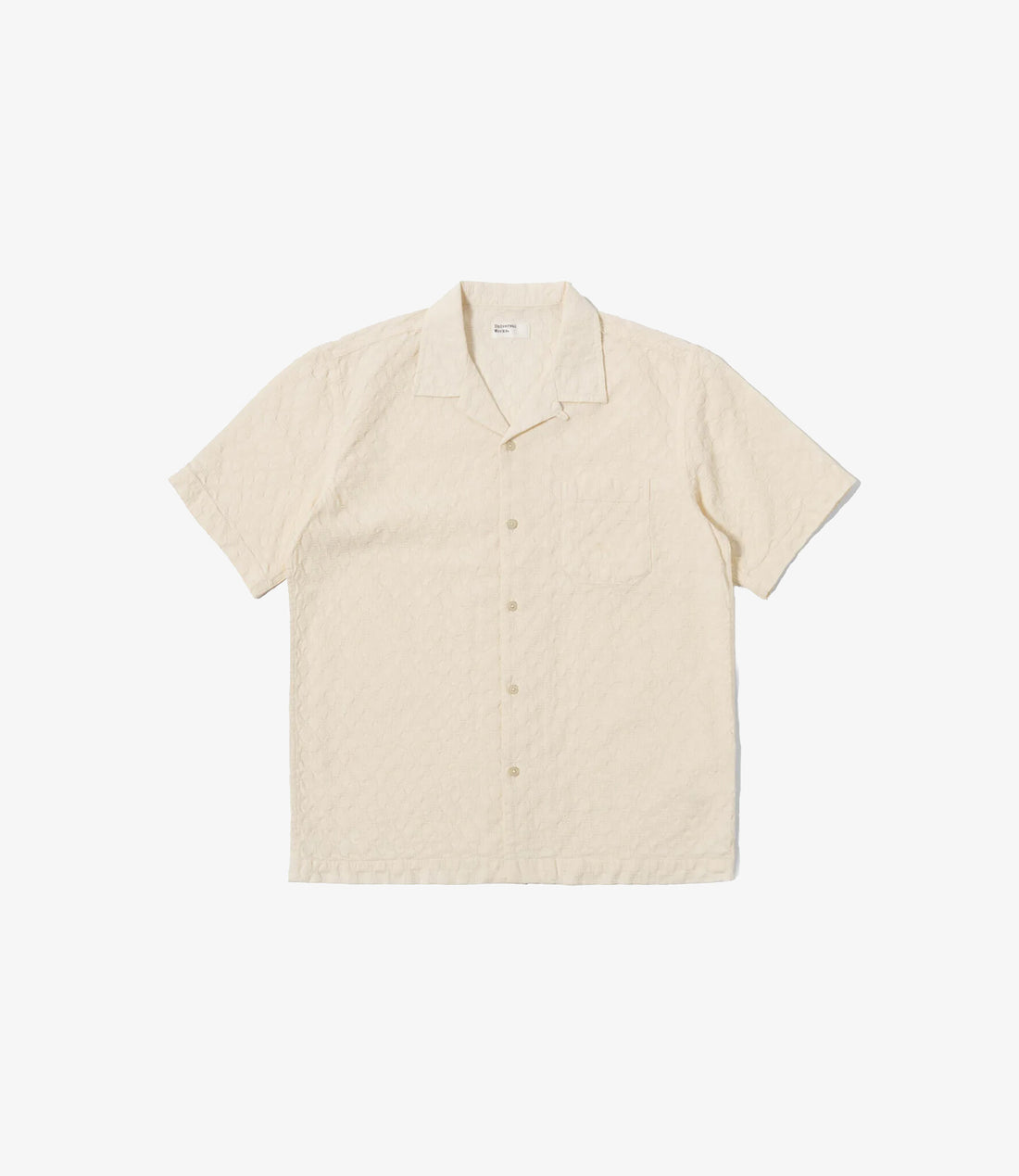 Road shirt dot waffle - Ecru