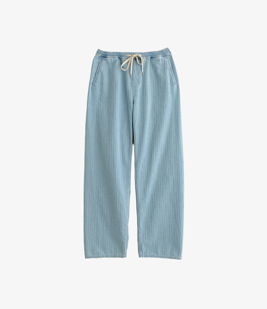 Samurai Trousers - Distressed stripe denim