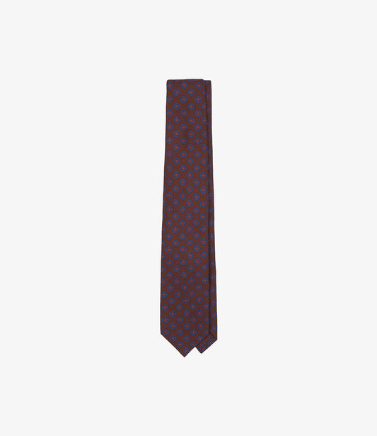 Square Flower Medallion - Brown