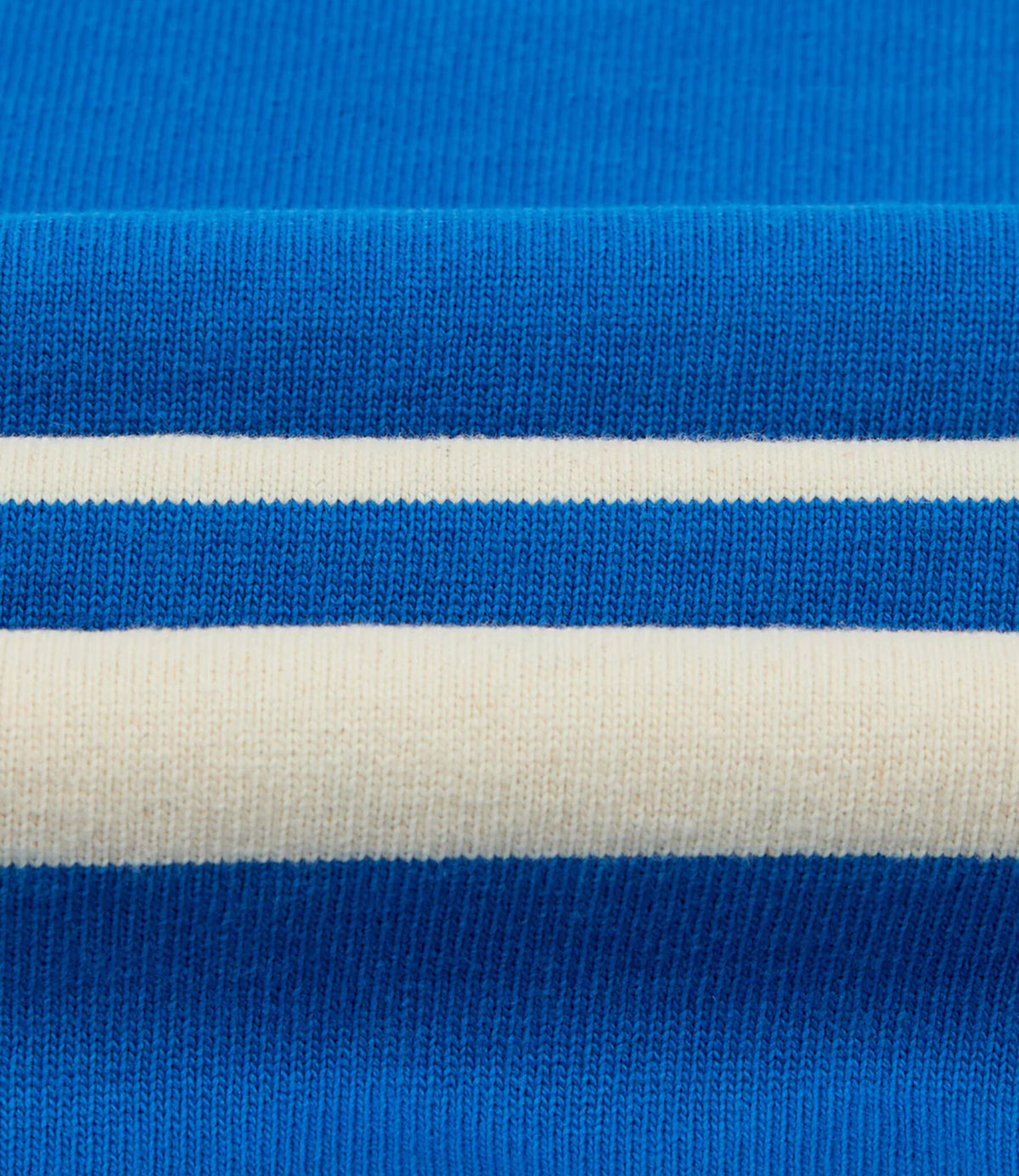 Striped Raglan Sweatshirt - Blue & Ant White