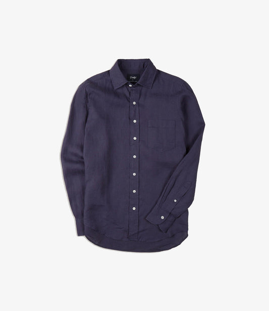 The Linen Summer Shirt - Navy