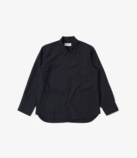 Travail overshirt tropical suiting - Navy
