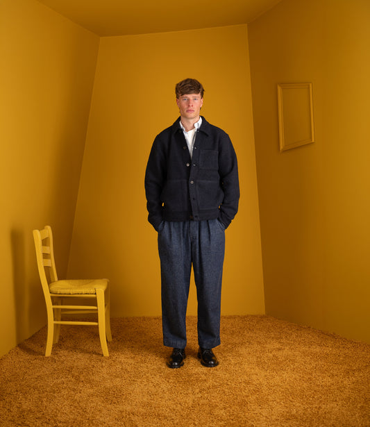Wool fleece uniform jacket - Navy