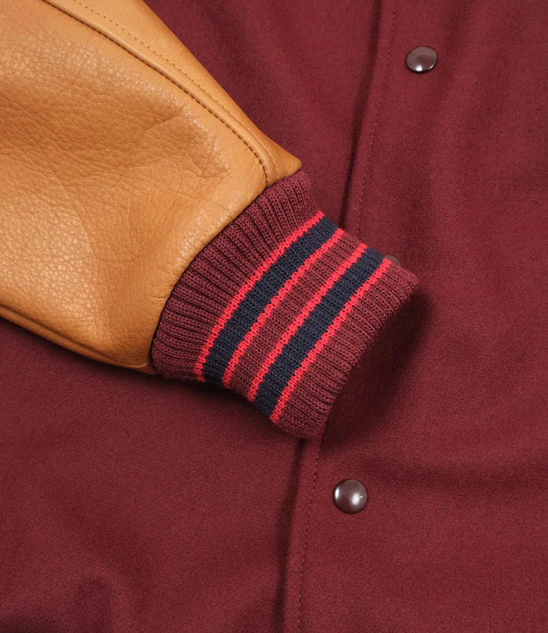 Varsity Jacket -  Burgundy/Rust